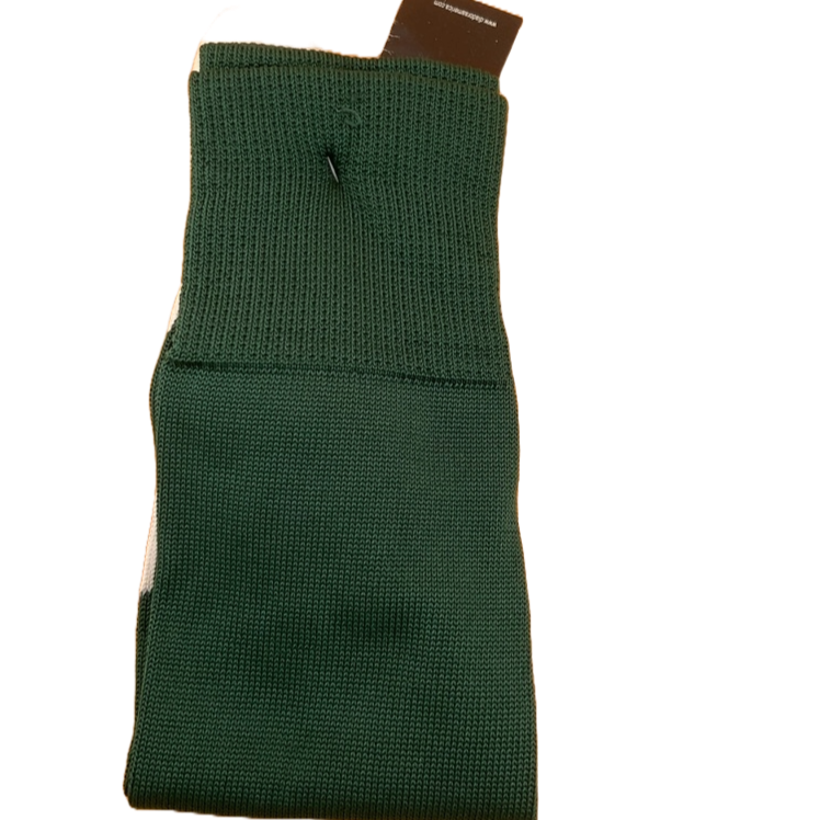 Diadora Primo Soccer Socks Hunter Green and White (Size 7-13)