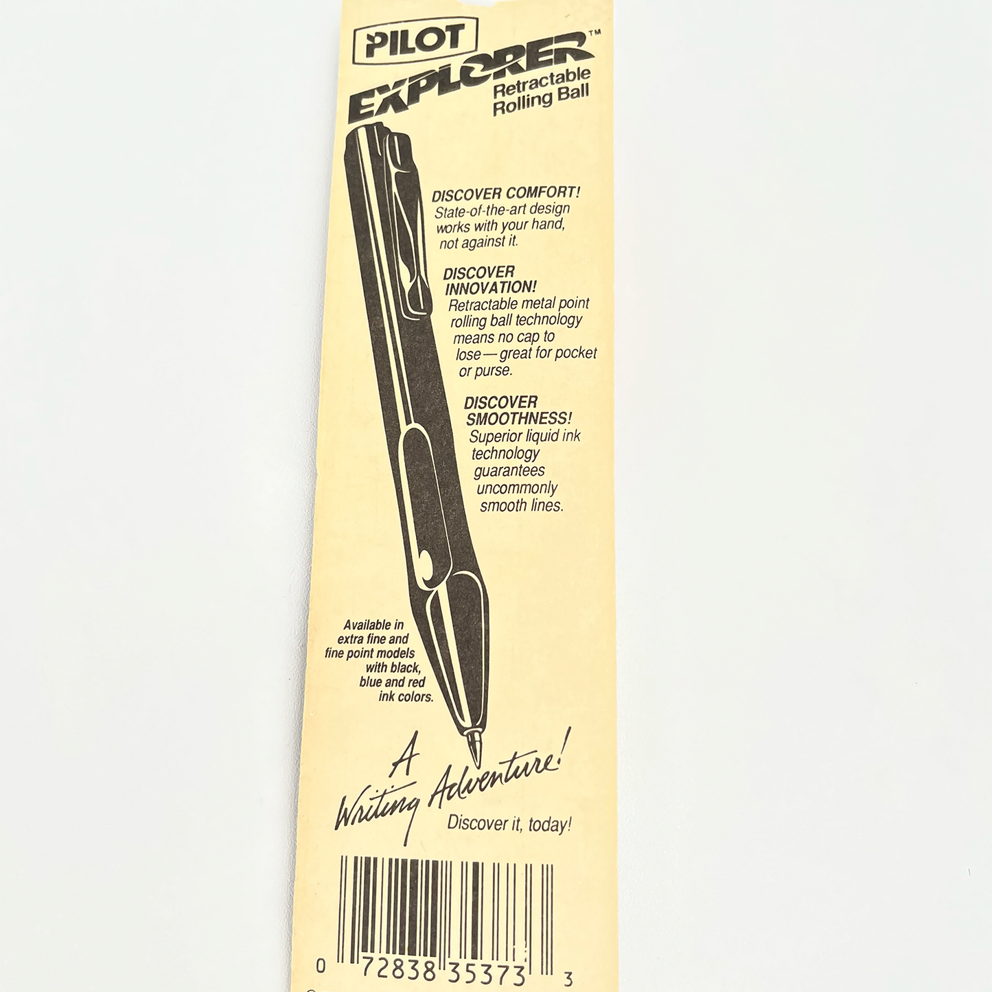 Pilot Explorer - Rodillo retráctil con tinta negra fina