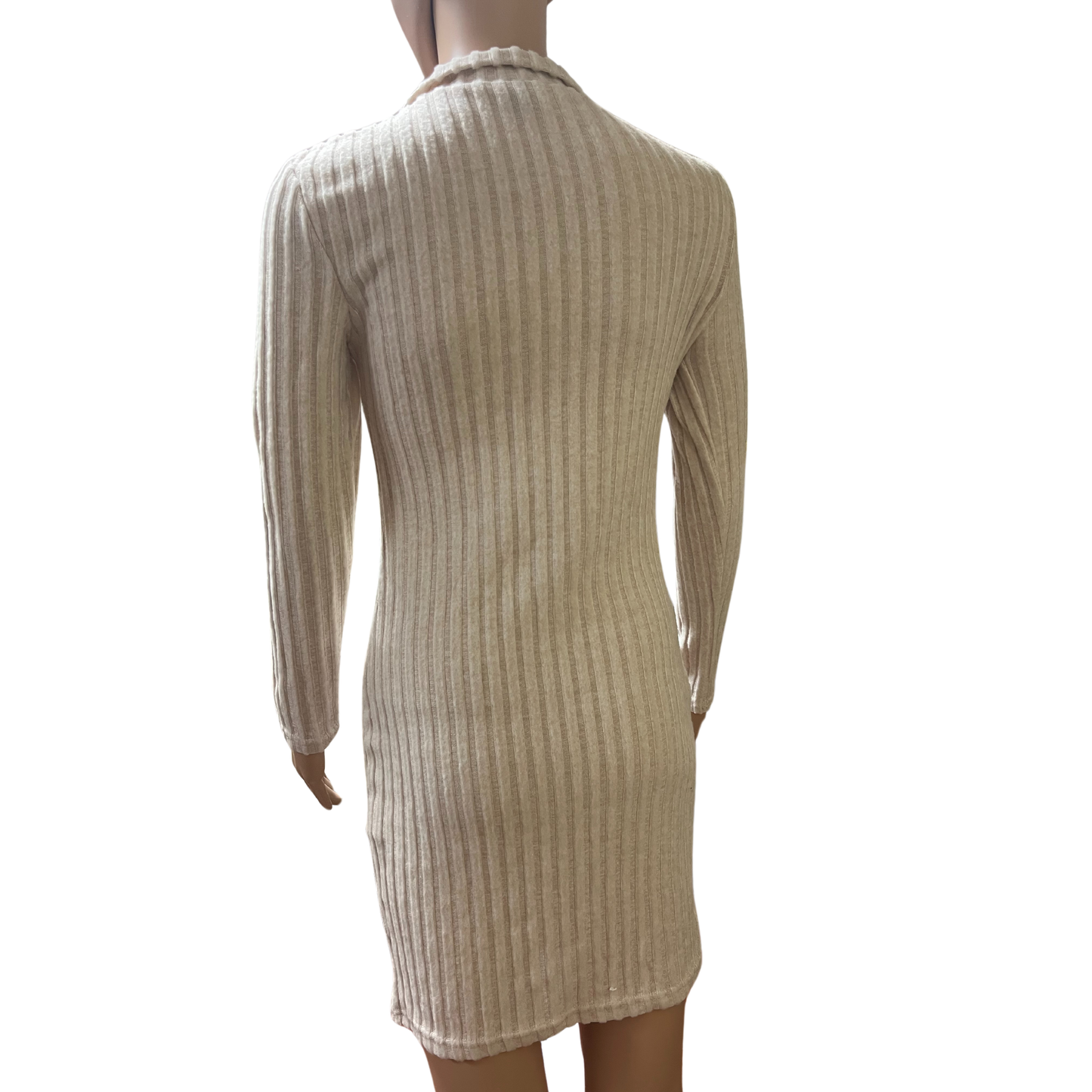 Shein Beige Mini Dress (Size Small) (Dress measurement 35 from top to bottom)