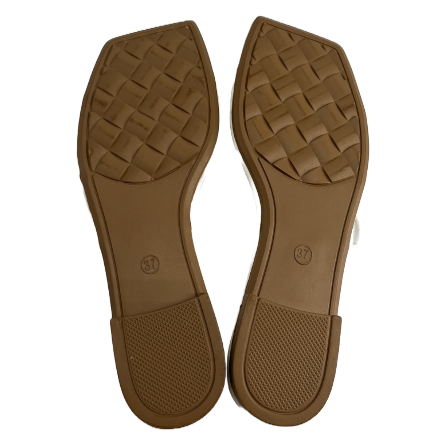 F-Hangxy White Sandals for Women (Size 37)