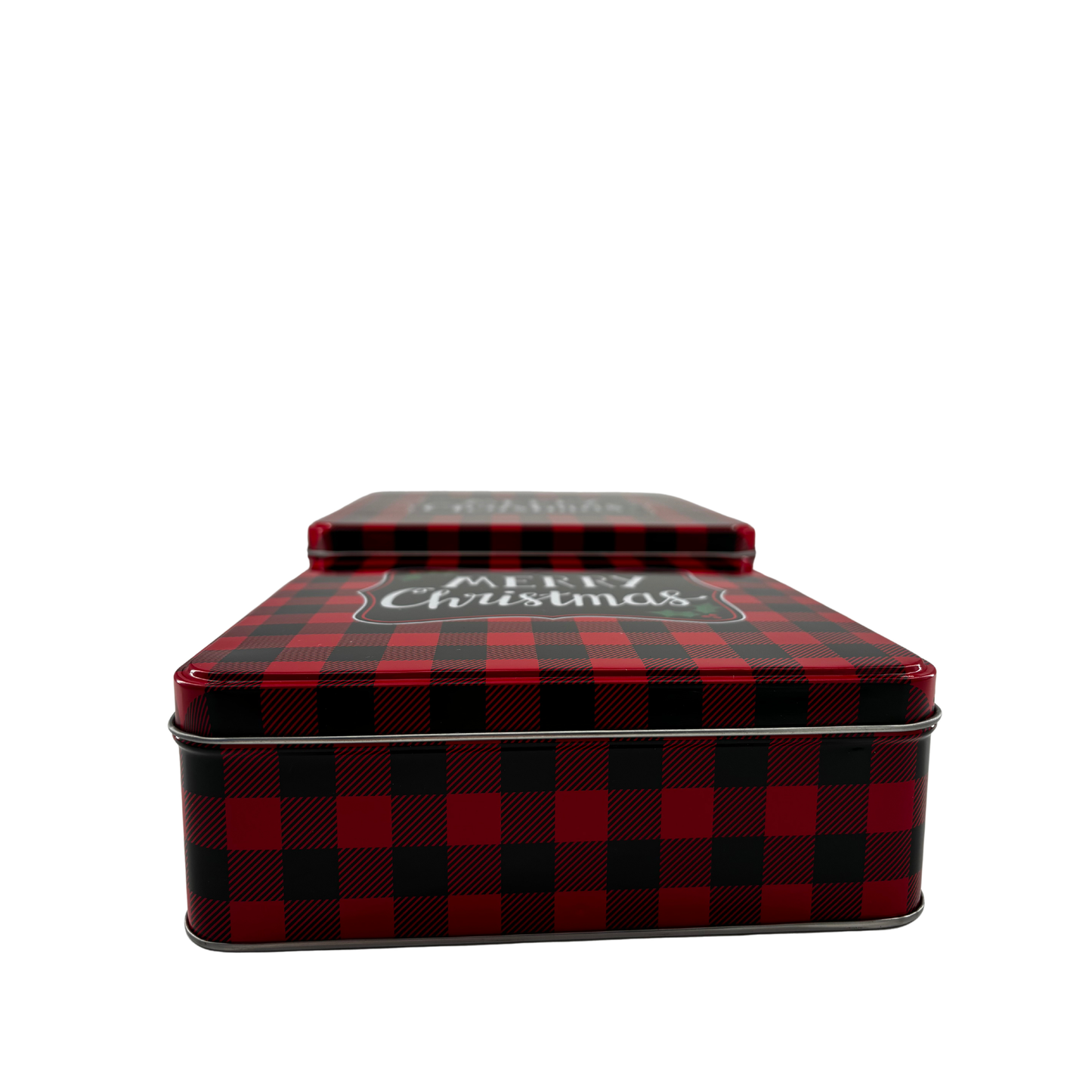 Food Save Squared Merry Christmans (Set of 2) 8 x 3 inches