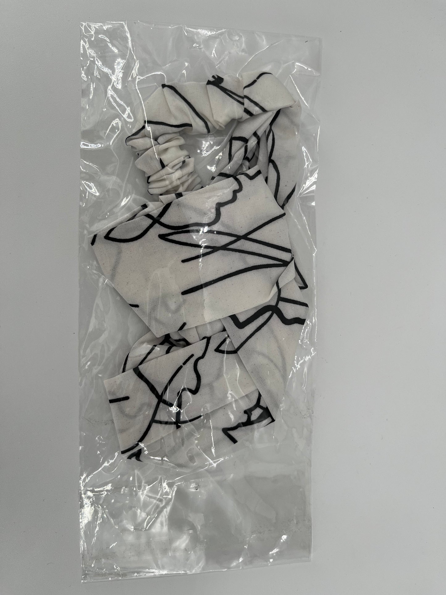 Elastic Headband (White and Black)