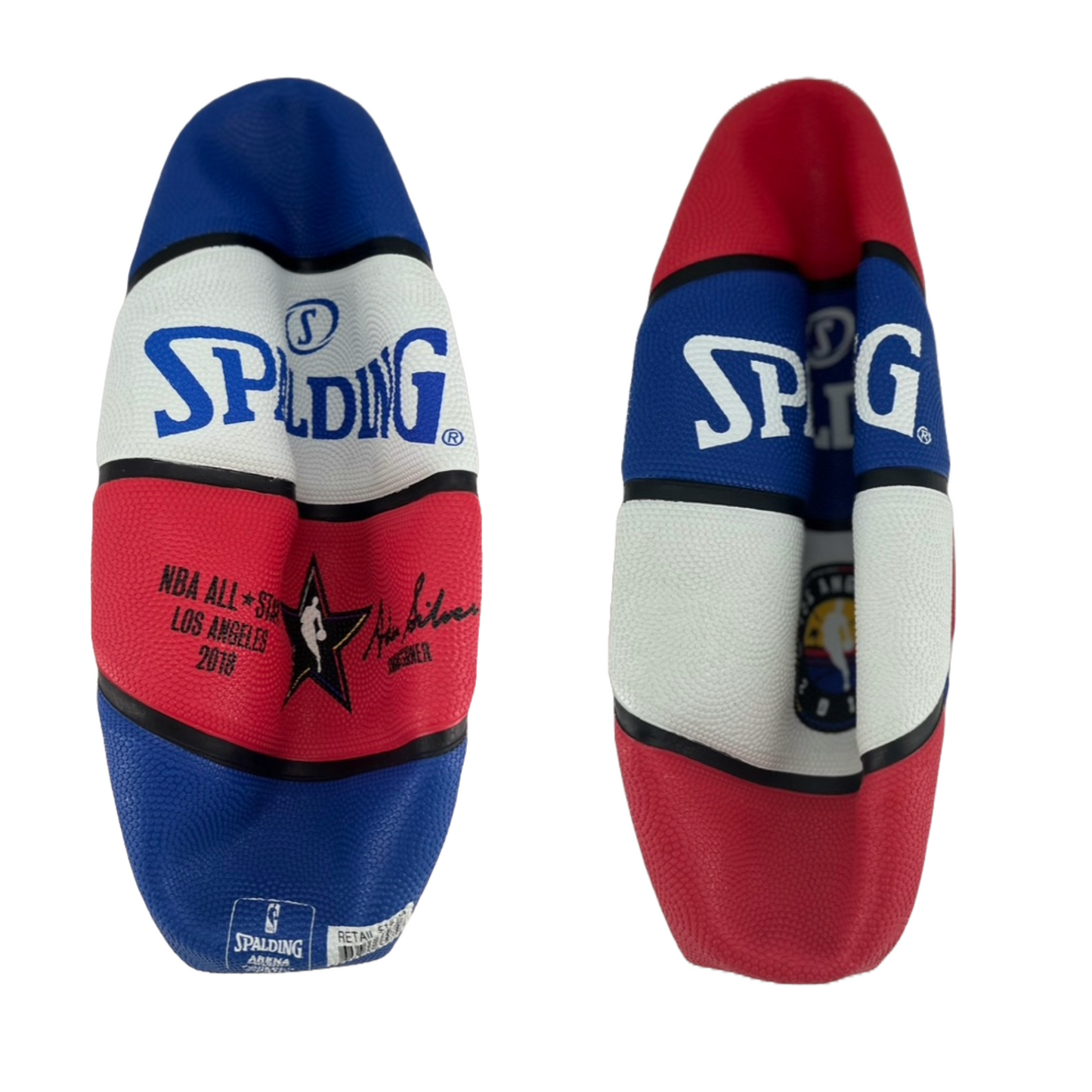 Balón de baloncesto Lakers All-Star 2018 rojo, blanco y morado (8 PSI)
