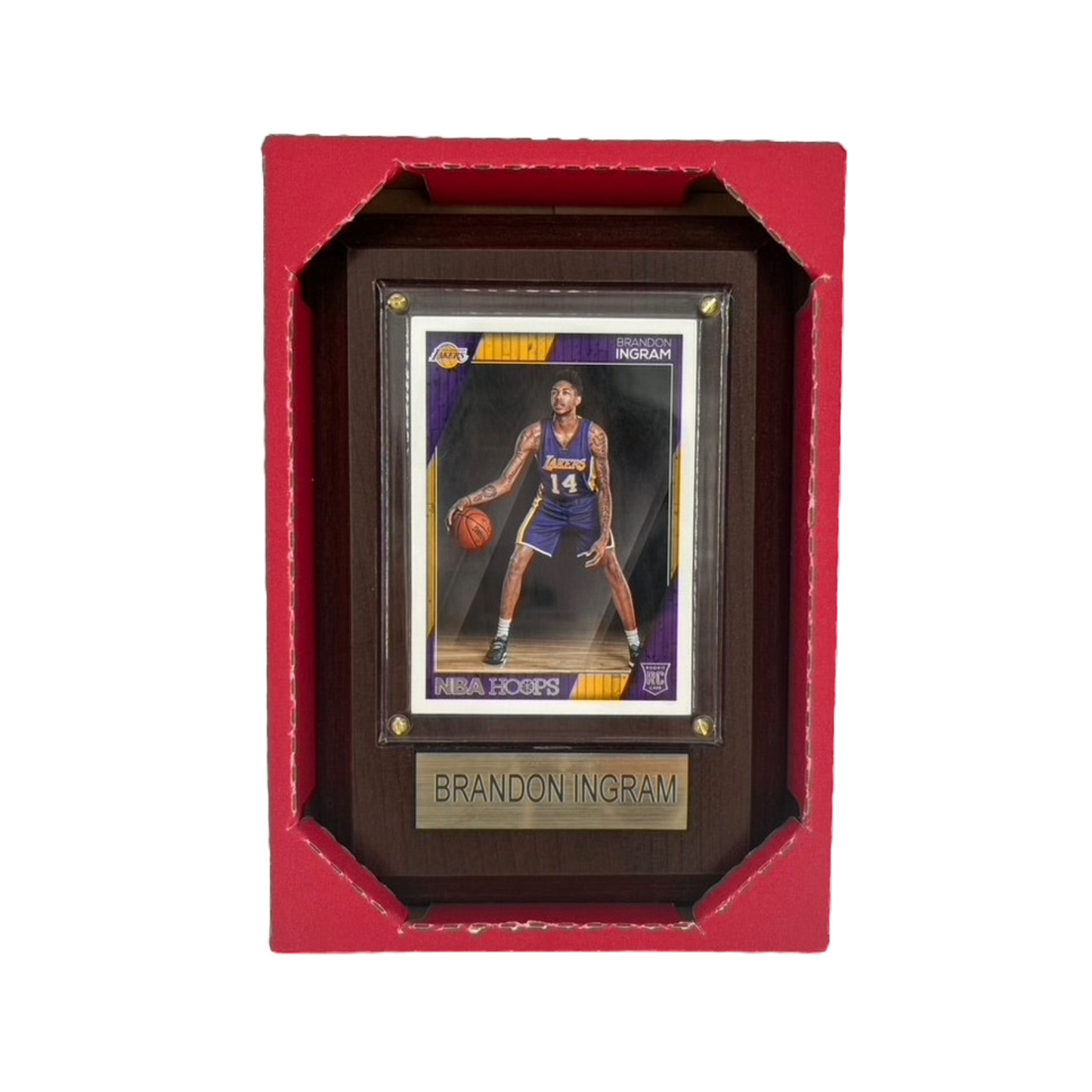 Lakers Brandon Ingram #14 NBA Hoops Wooden Memorabilia (4x6)
