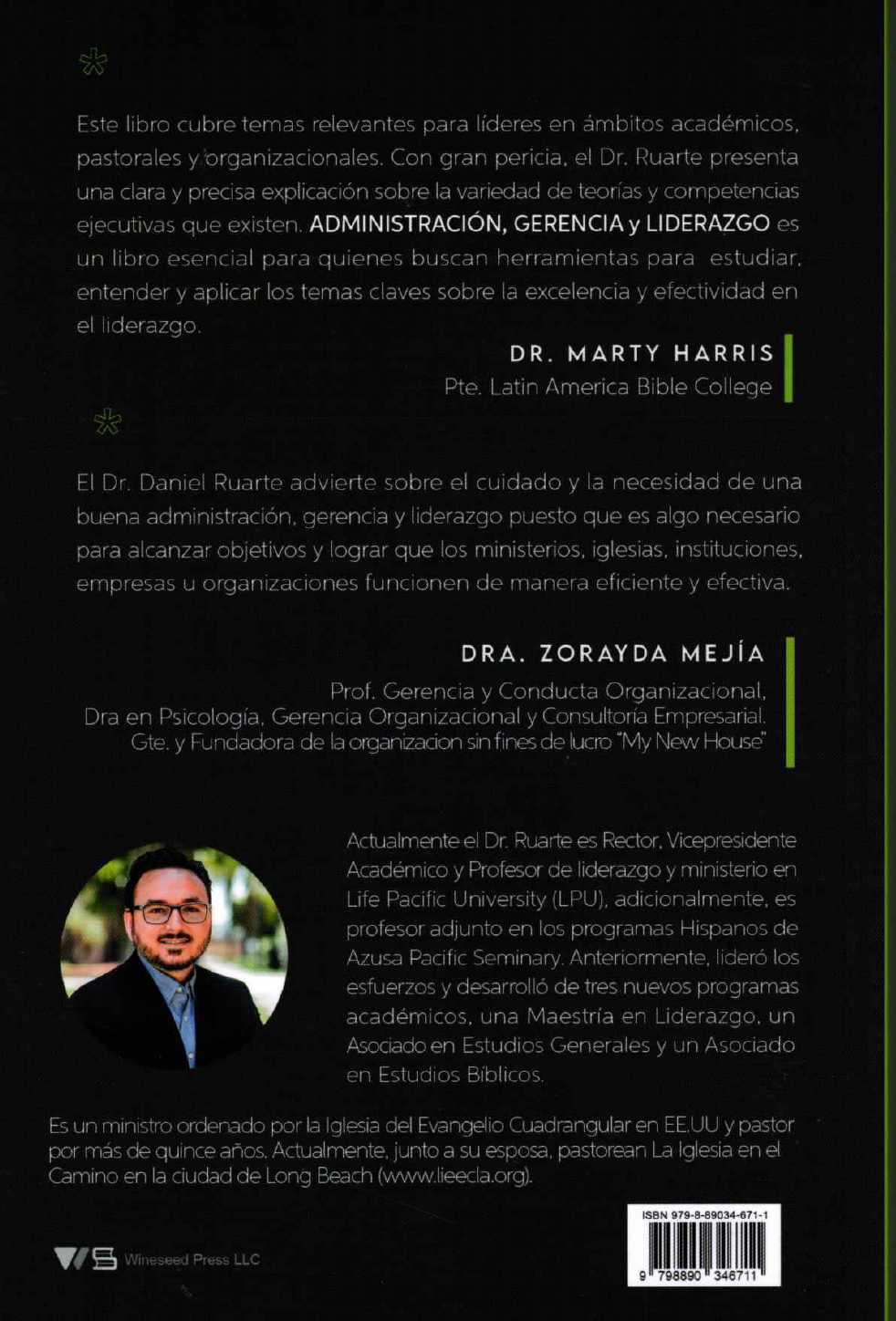 Administración, Gerencia y Liderazgo Paperback – January 1, 2023 Spanish Edition AUTOGRAFIADA by Dr. Daniel Ruarte (Author)