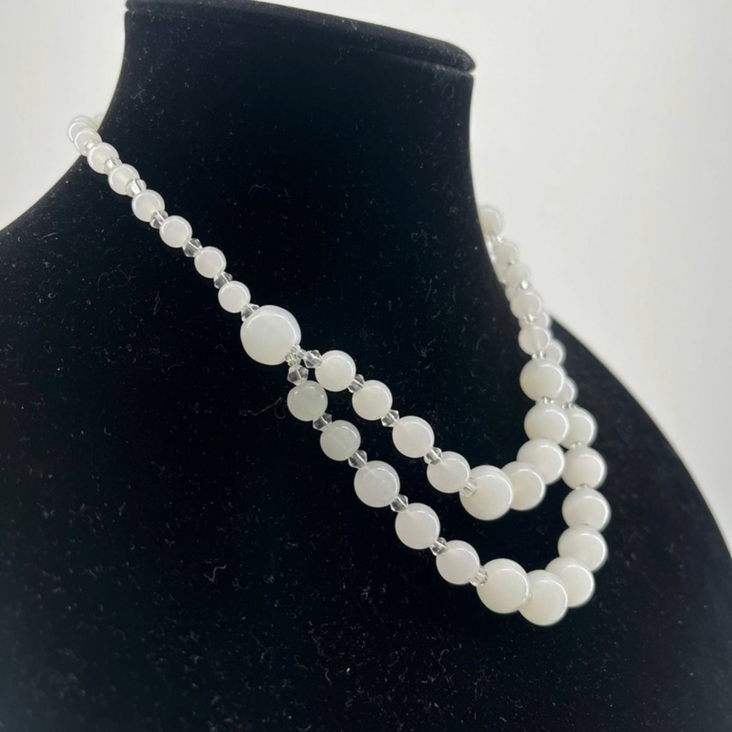 White Bead Necklace