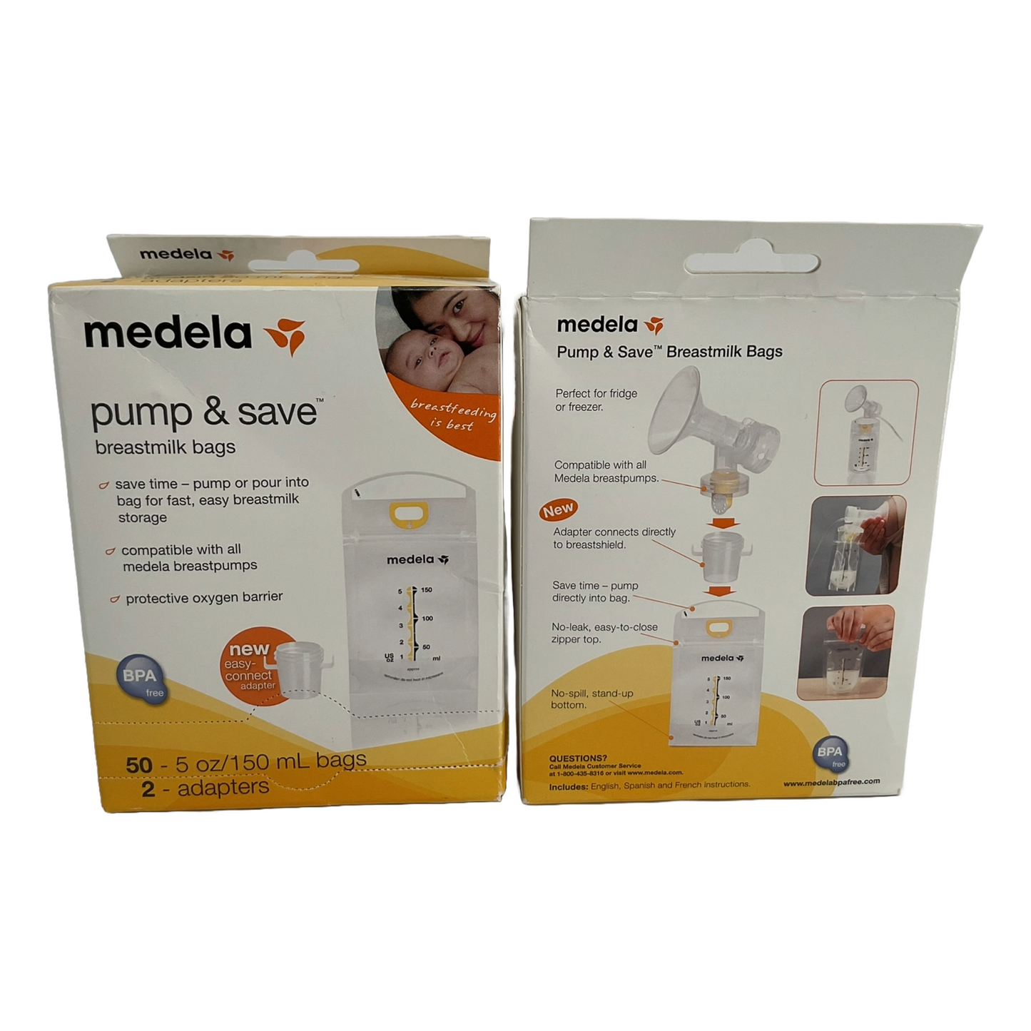 Medela Harmony Manual Breast Pump for newborns (100 bags and 4 adapters)