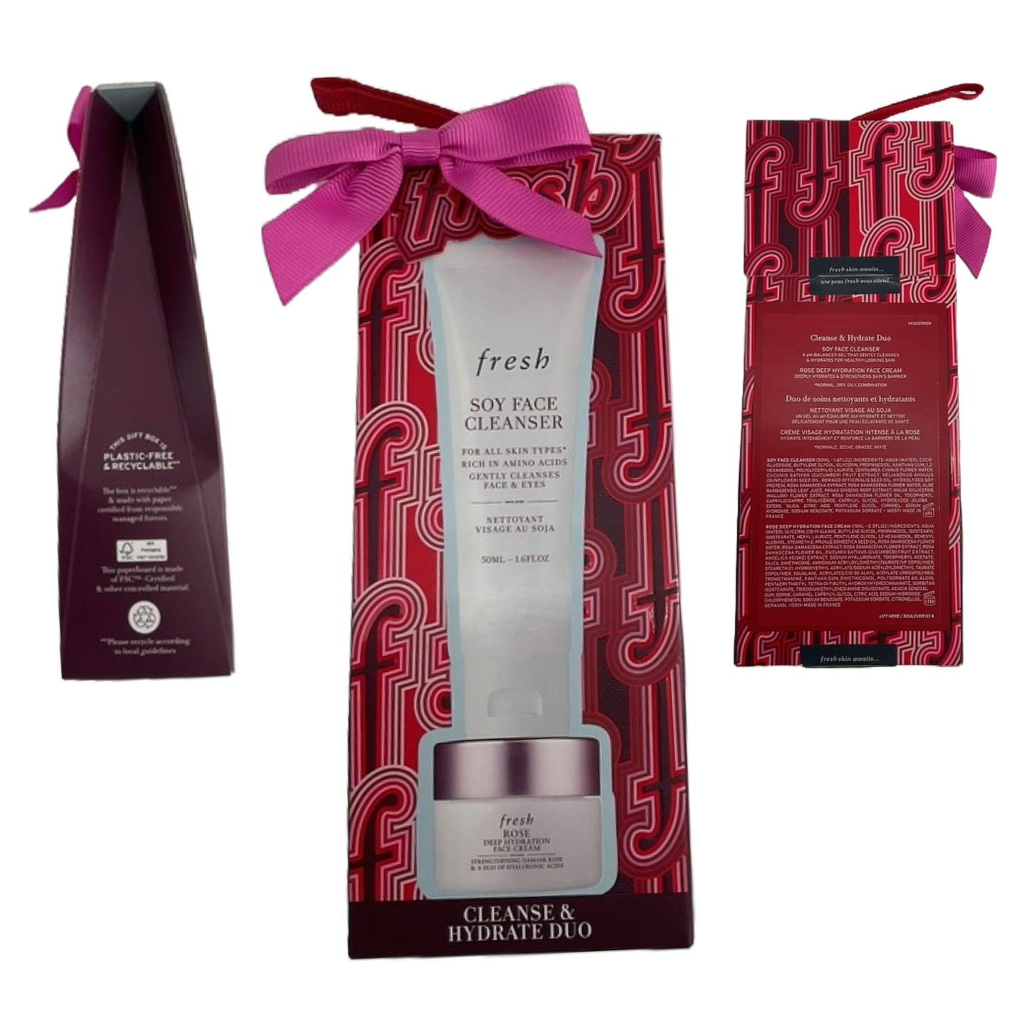 Dúo de cuidado de la piel para limpiar e hidratar el rostro con soja fresca (edición limitada)