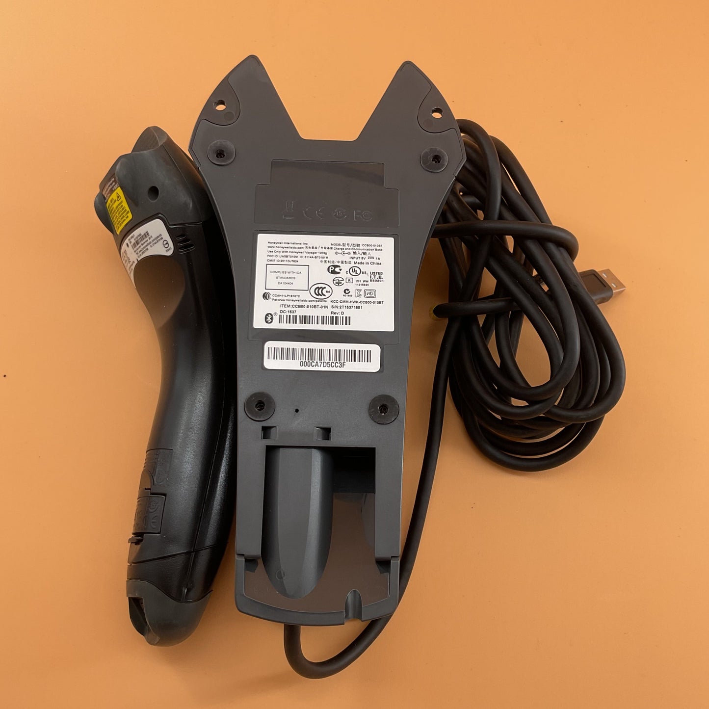 Escáner de código de barras láser inalámbrico Bluetooth Honeywell Voyager para empresas