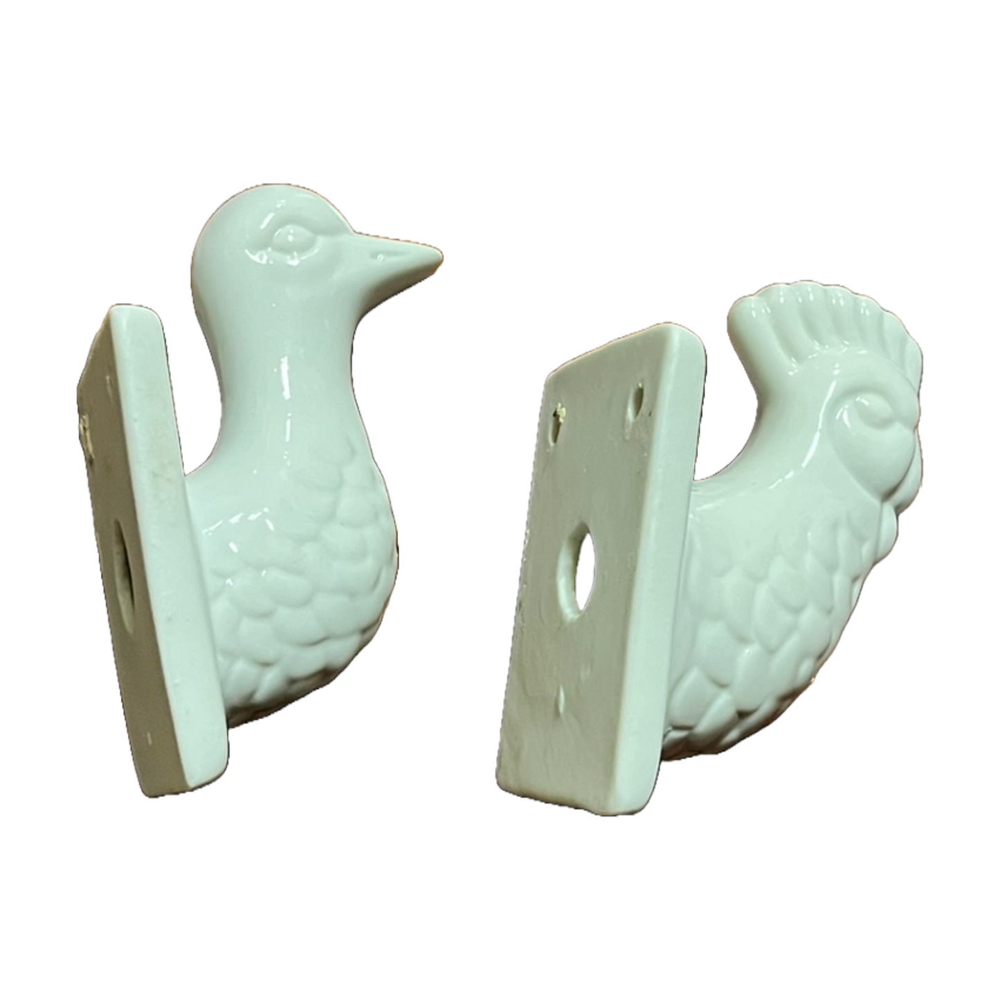 Perchas de cerámica para toallas de óxido y pato para baño o cocina