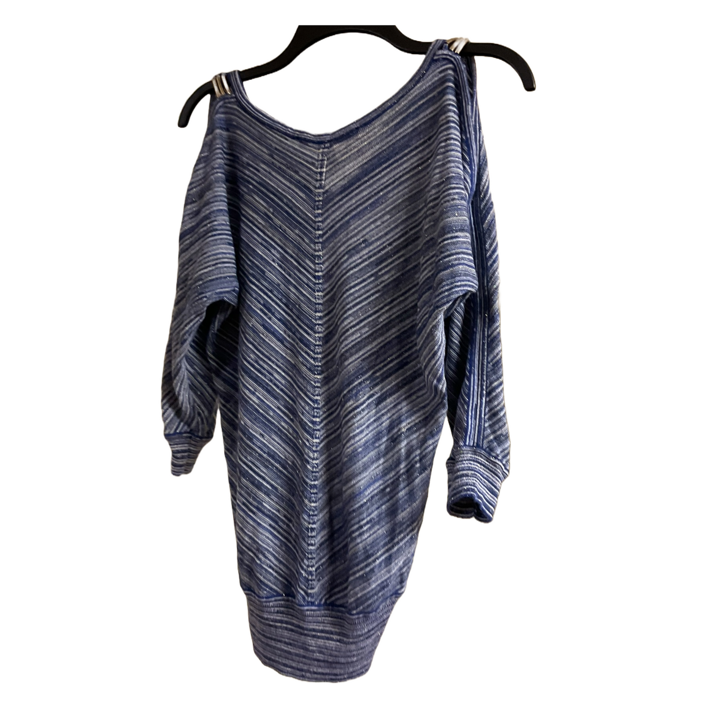 White House Black Market Blue Metallic Blouse (Small)