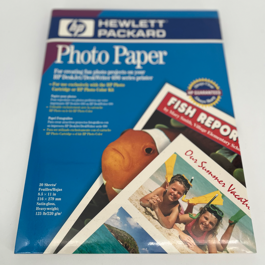 Hewlett Packard Photo Satin Gloss Heavy 125 Lbs. Papel - 20 hojas (8,5x11)