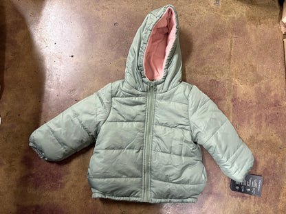 London Fog jacket toddler green and pink for toddler girl Size 2 T