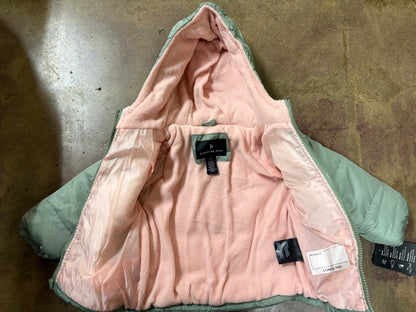 London Fog jacket toddler green and pink for toddler girl Size 2 T