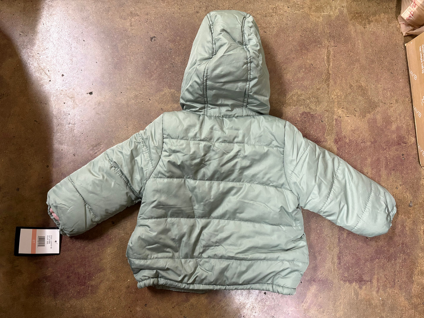 London Fog jacket toddler green and pink for toddler girl Size 2 T