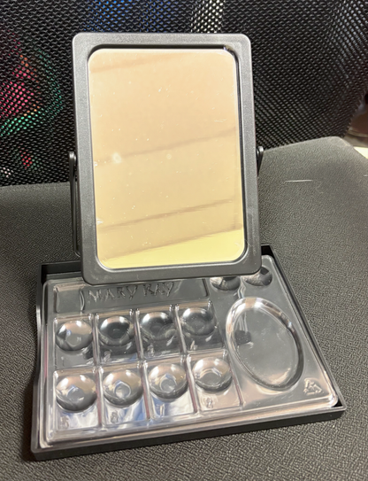 Mary Kay Black Foldable Travel Mirror with Stand