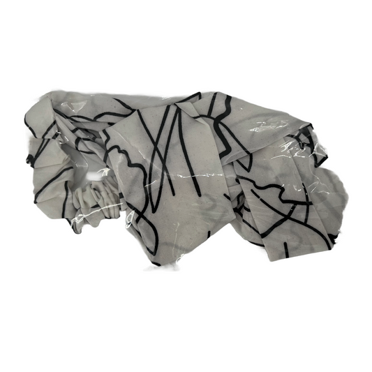 Elastic Headband (White and Black)