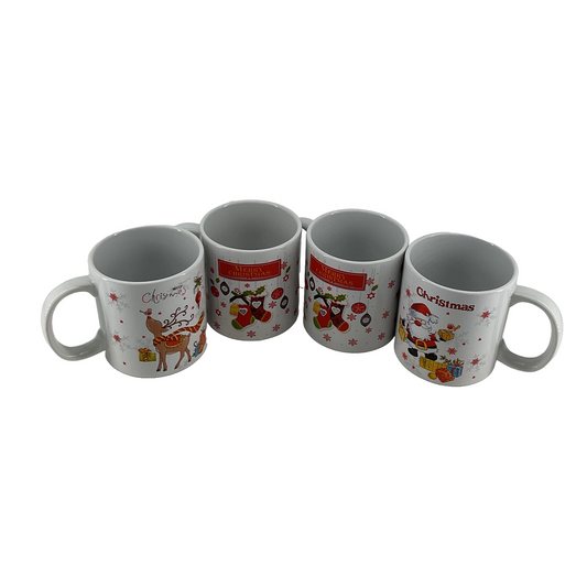 Tazas gigantes navideñas (5 pulgadas) - 5 piezas