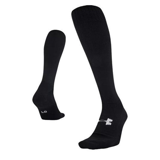Calcetines de fútbol Under Armour UA negros para hombre (talla grande)