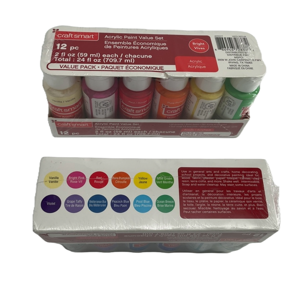 Craftsmart Color Chart Craftsmart 12 piece Acrylic Paint Value Set (59 ml each) – My New House ...