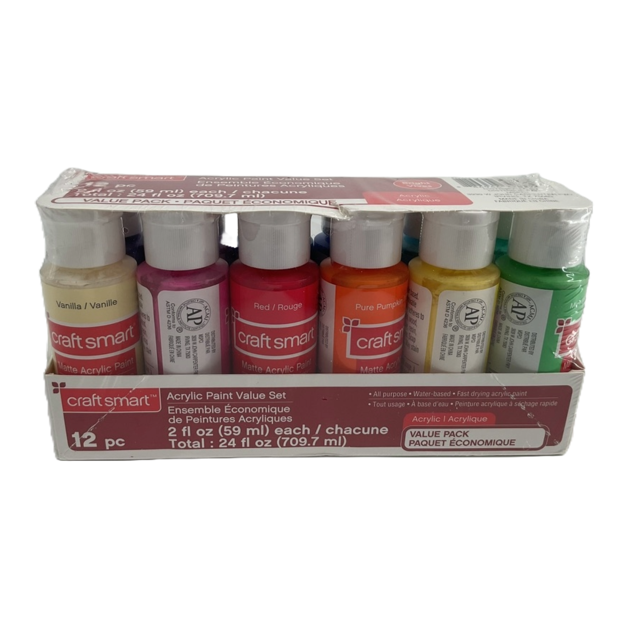 Craftsmart Color Chart Craftsmart 12 piece Acrylic Paint Value Set (59 ml each) – My New House ...